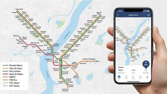 محطة مترو الرياض الحديثة مع معلومات قطار الرياض حجز للمسافرين