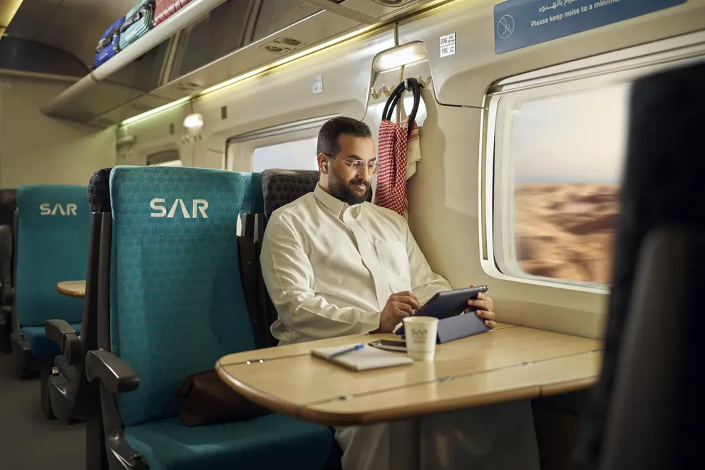 قطارات الشحن الحديثة التابعة للسكك الحديدية السعودية SAR