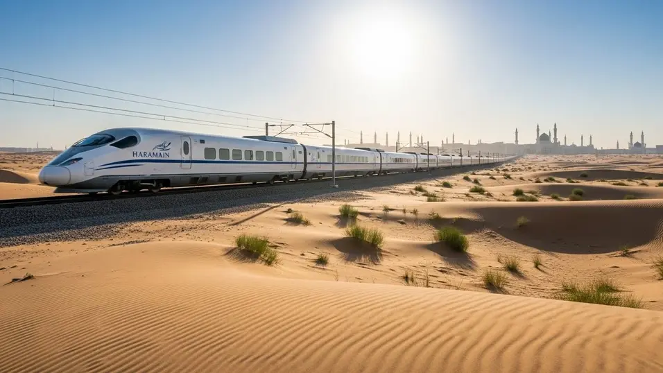 صورة تعرض أسعار تذاكر قطار الحرمين حجز السريع بين مكة والمدينة