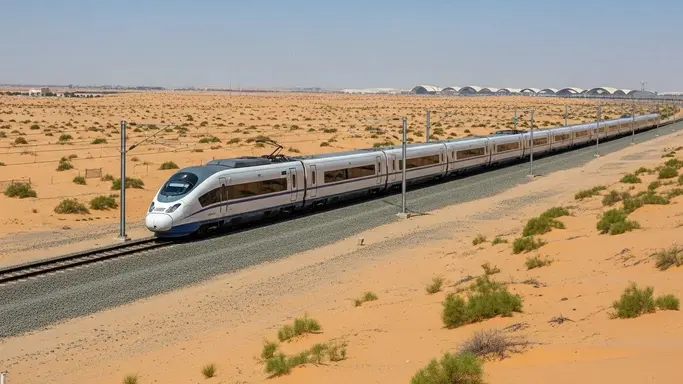 صورة توضح محطة قطار الحرمين في مكة مع مواقف واسعة وخدمات للركاب