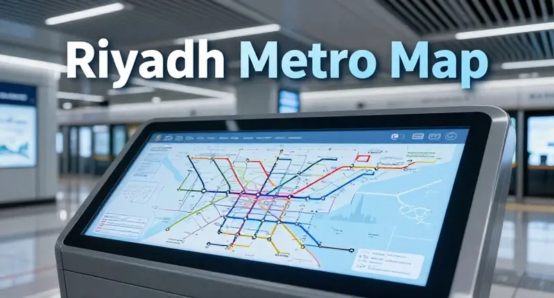 خريطة مترو الرياض 2026 توضح خطوط المترو والمحطات الحديثة في شبكة النقل داخل مدينة الرياض