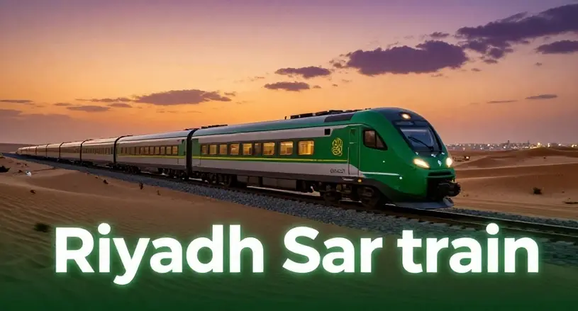 قطار سار الرياض يسير على خط السكك الحديدية بين الرياض والمدن الرئيسية في السعودية