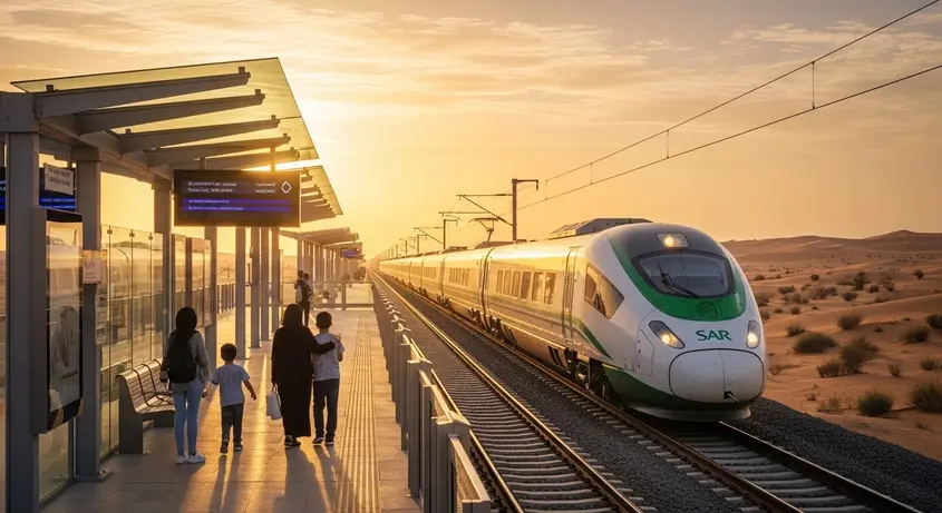 قطار سار الرياض قطار سار الرياض في محطة الرياض الحديثة 2026