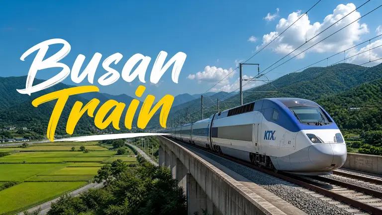 Busan Train route from Seoul to Busan KTX