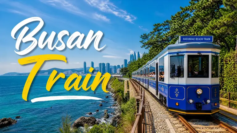 Busan Train scenic coastal railway in Busan