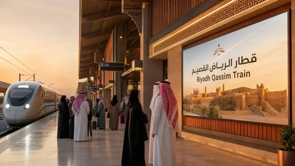 Riyadh Qassim Train modern passenger service connecting Riyadh and Buraydah