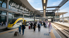 محطة القطار الرياض محطة القطار الرياض على خط الرياض الدمام ضمن شبكة السكك الحديدية السعودية مع حركة المسافرين.