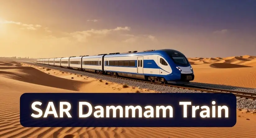 SAR Dammam Train SAR Dammam Train arriving at Dammam Railway Station