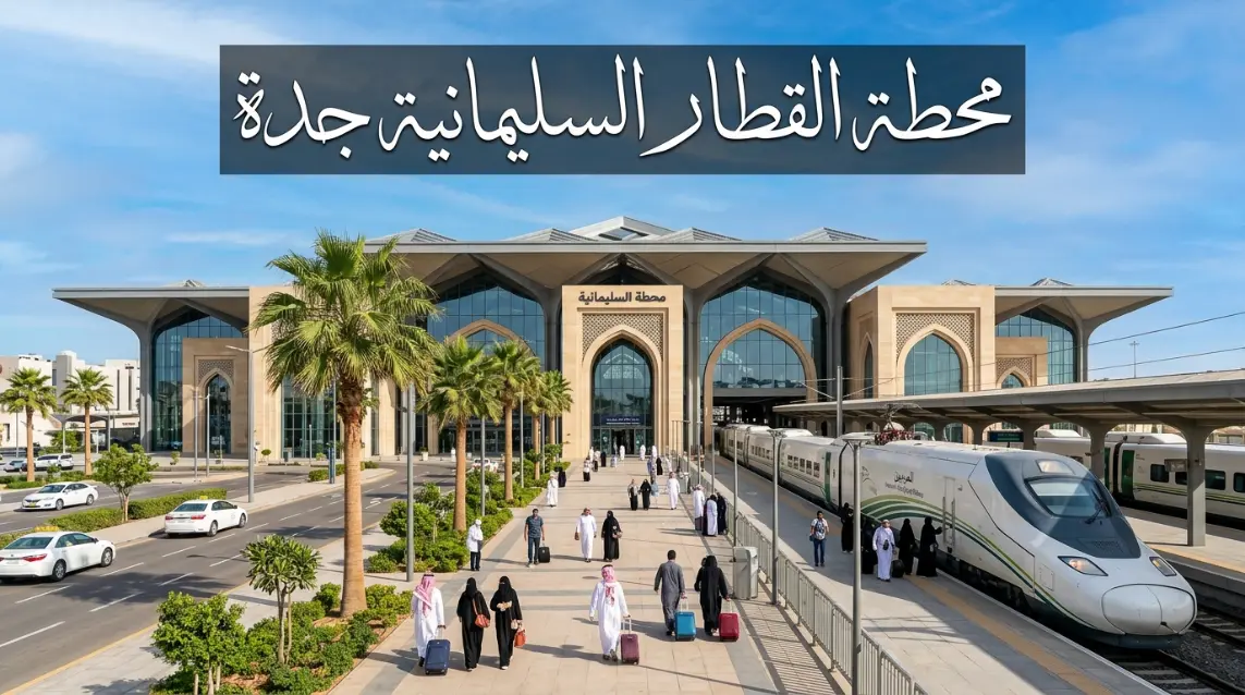 رحلات قطار الحرمين من محطة القطار السليمانية جدة إلى مكة والمدينة