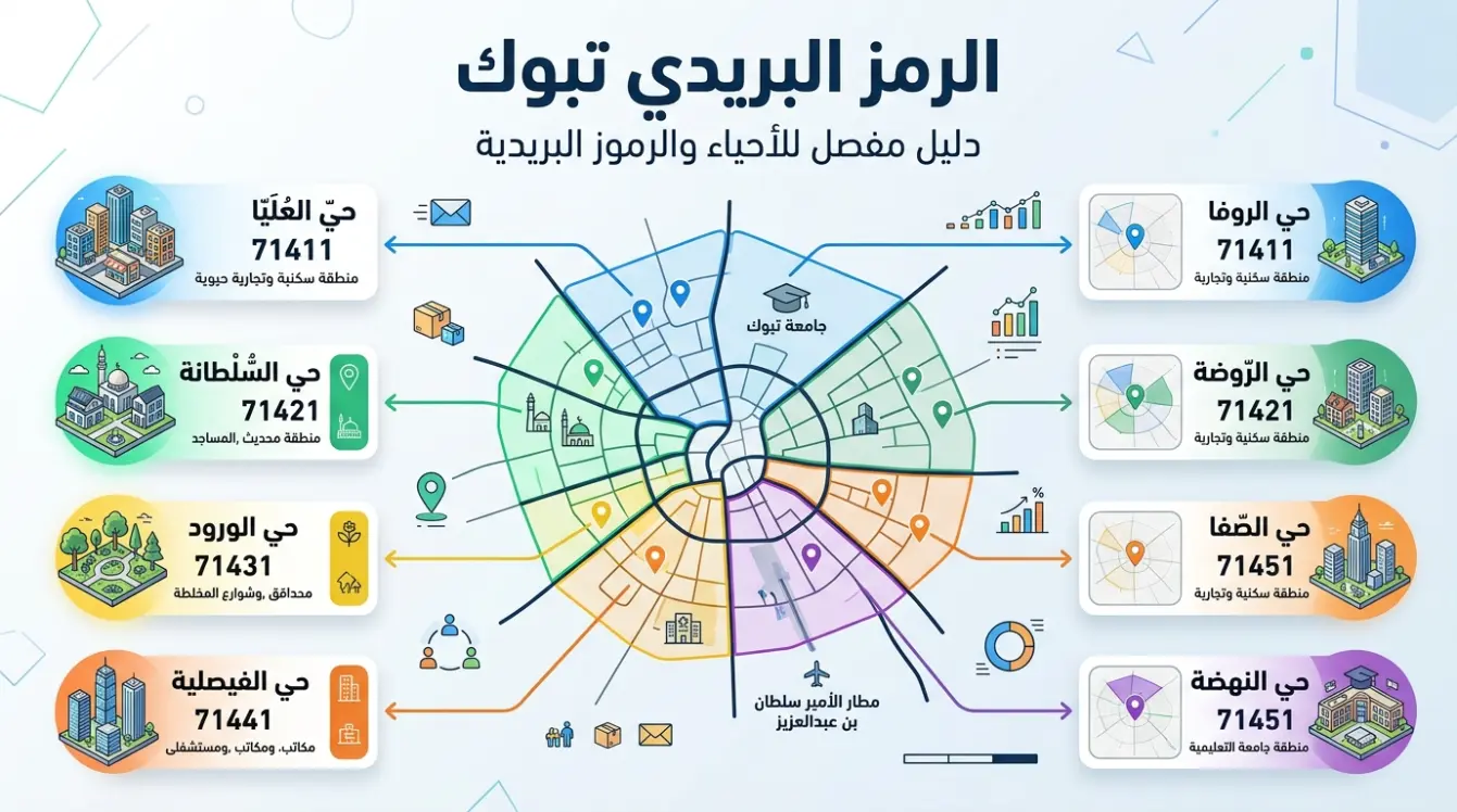 الرمز البريدي تبوك استخدام الرمز البريدي تبوك في الشحن والتوصيل عبر شركات الخدمات اللوجستية