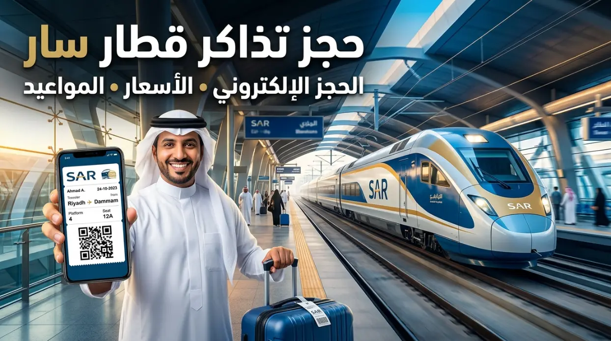حجز تذاكر قطار سار حجز تذاكر قطار سار إلكترونياً عبر موقع وتطبيق الخطوط الحديدية السعودية