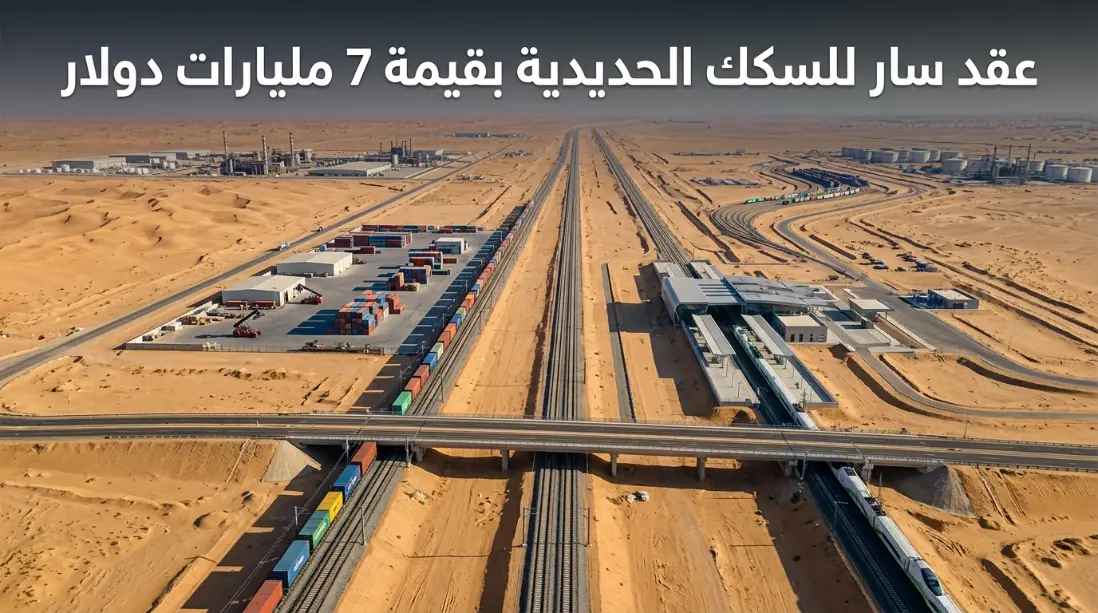 عقد سار للسكك الحديدية بقيمة 7 مليارات دولار تفاصيل عقد سار للسكك الحديدية بقيمة 7 مليارات دولار لتوسعة البنية التحتية والنقل اللوجستي في السعودية