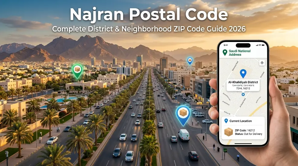 Najran Postal Code complete district and neighborhood ZIP Code guide 2026
