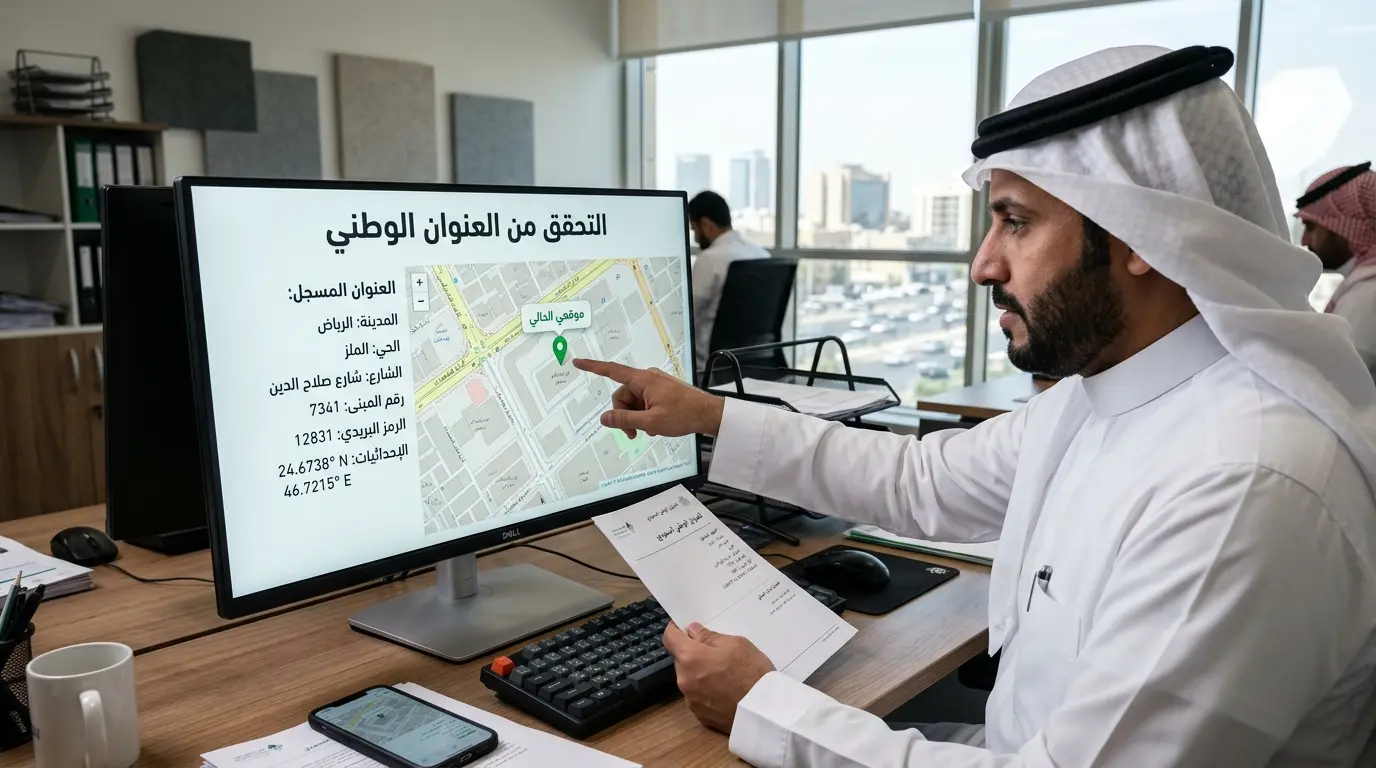 التحقق من صحة العنوان الوطني