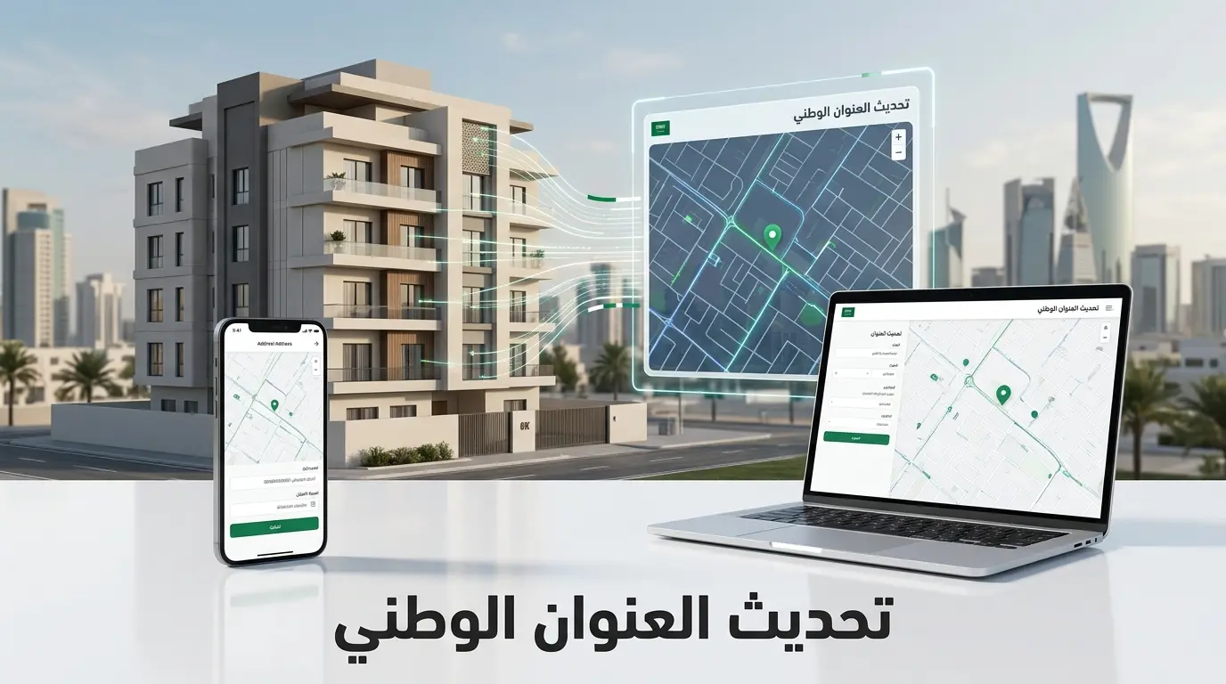 طريقة تحديث العنوان الوطني في سبل إلكترونيًا