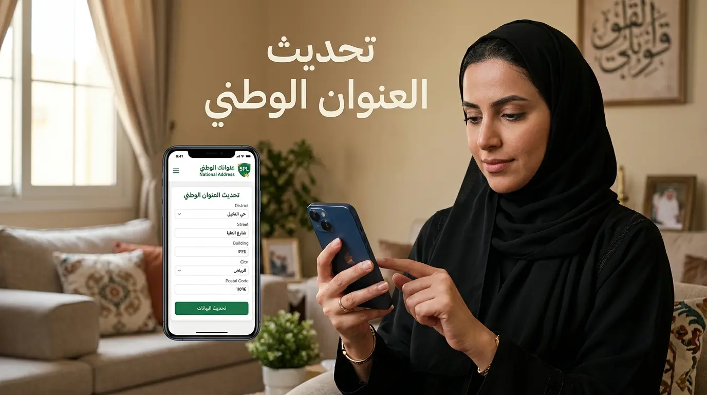 تحديث العنوان الوطني بعد الانتقال إلى منزل جديد