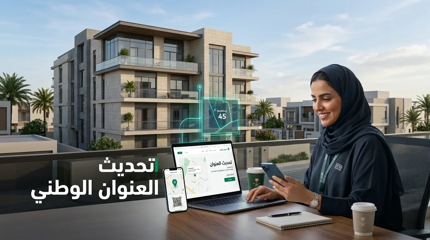تحديث العنوان الوطني عبر سبل في السعودية