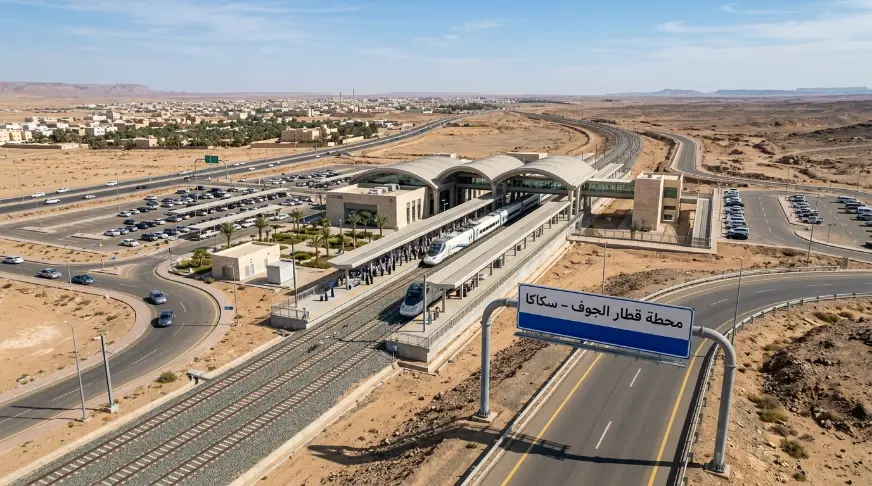 محطة قطار الجوف موقع محطة قطار الجوف بالقرب من سكاكا