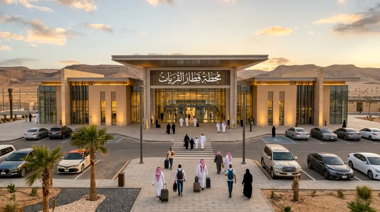 محطة قطار القريات محطة قطار القريات في منطقة الجوف السعودية