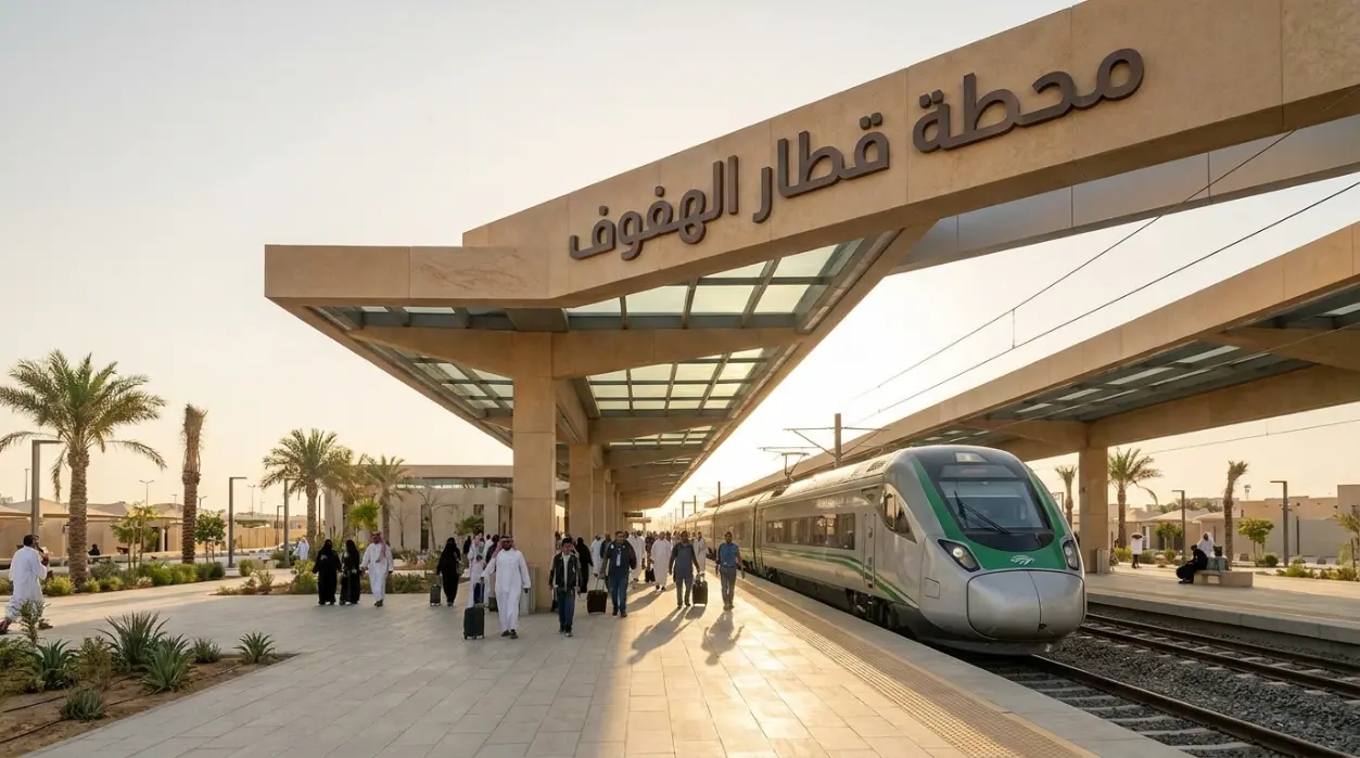 محطة قطار الهفوف محطة قطار الهفوف في الأحساء مع قطار الشرق
